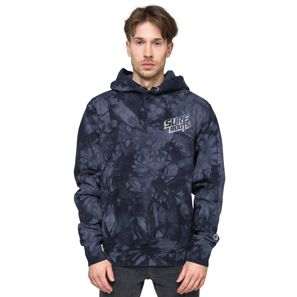 Surf Roots Champion tie dye hoodie