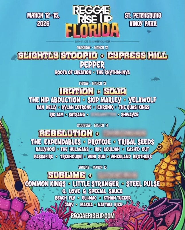 FLORIDA - Reggae Rise Up FL March 12-15