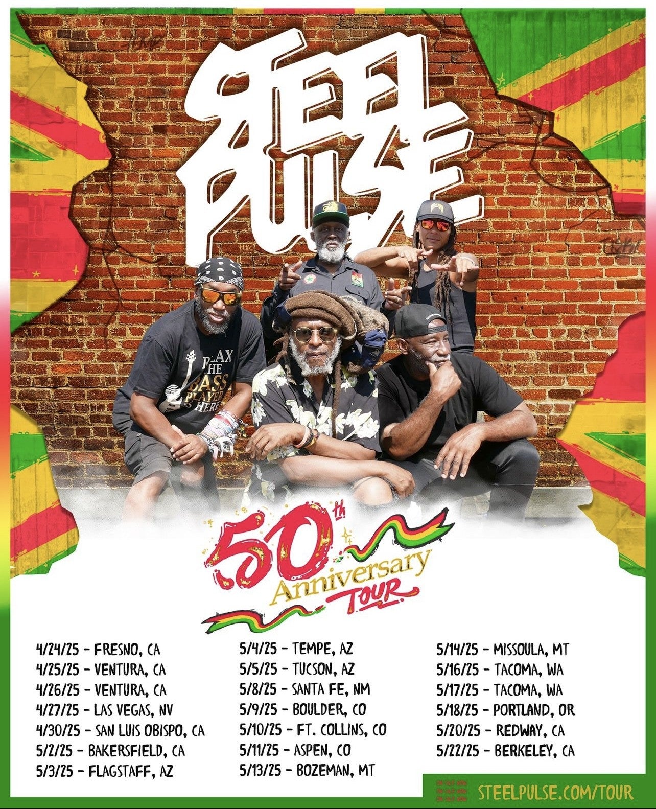 Steel Pulse 50th Anniversary Tour