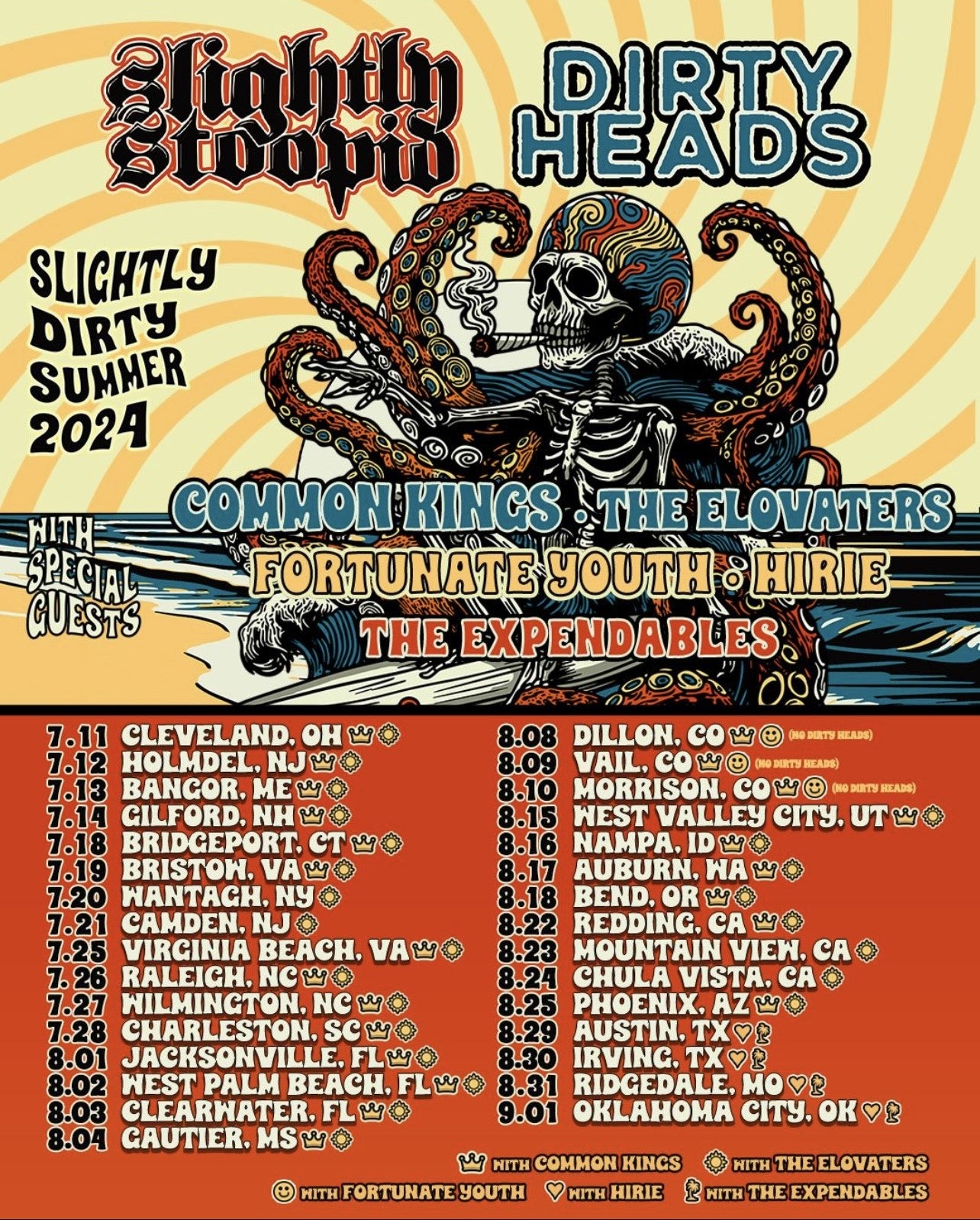 SLIGHTLY STOOPID X DIRTY HEADS SUMMER TOUR ANNOUNCED