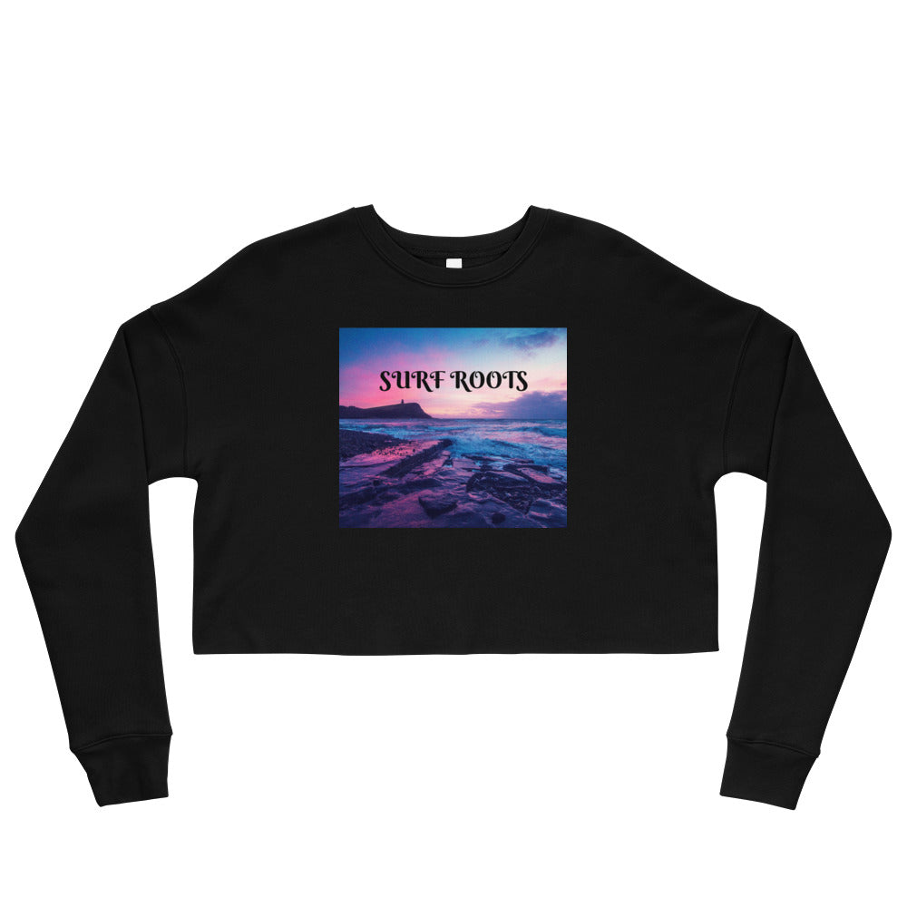 Sunset Surf Roots Crop Sweatshirt