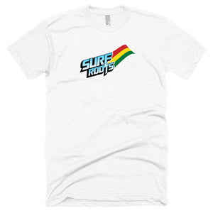 Surf Roots Flag Short sleeve soft t-shirt