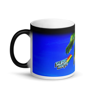 Surf Roots Tropical Matte Black Magic Mug